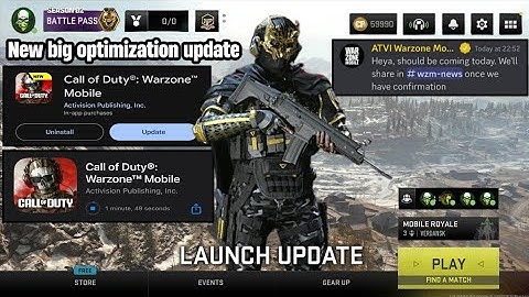 Warzone mobile new big optimization update (new big patch update today for android & ios)