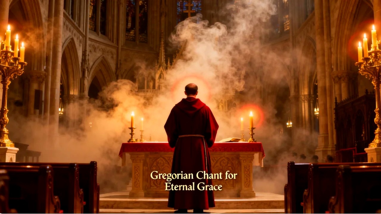 Gregorian Chant for Healing Sleep and Holy Spiritual Calm | Benedictine Ambience, Sacred Reflection