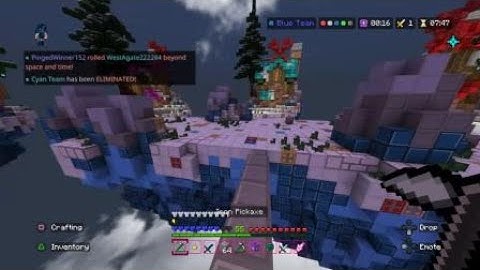 I killed a hacker in Hive Skywars
