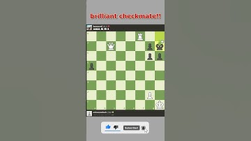 Brilliant checkmate ! chess match highlight /   #short  #chess #chessgame #chesscom