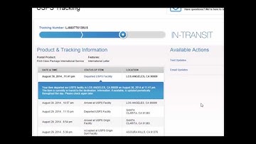 International Shipping - Tracking/Delivery