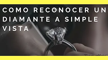 ¿Se puede distinguir un diamante a simple vista?