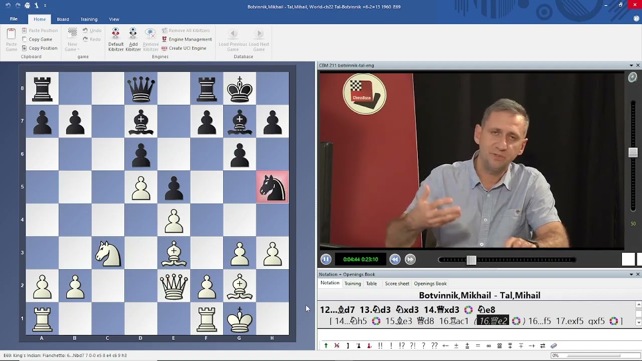 Botvinnik-Tal, World Chess Championship match (game 17, position