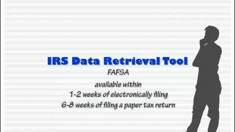 IRS Data Retrieval Tool - FAFSA