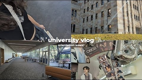 uni vlog ⋆.˚-- orientation week, meeting new people + exploring uni of qld 🌥️🏫 !