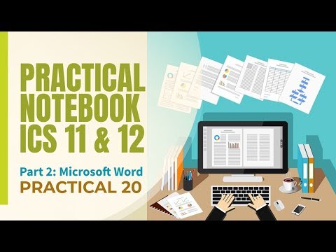 Practical Notebook: Microsoft Word - Practical 20