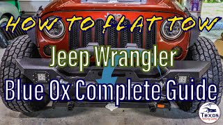 How to Flat Tow Your Jeep Wrangler (COMPLETE GUIDE) // Texas Young Guns