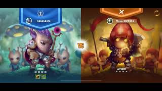 Mushroom Wars 2 Tower Defense Quick Win Strategy AquaSpore Vs. Player4828963 Cree Takes On Ayner screenshot 2