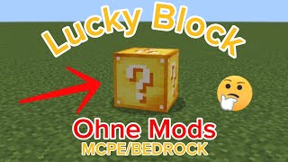 Lucky Block ohne Mod oder Command (Minecraft) Bedrock/Pocket Edition/Java