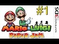 Mario & Luigi Paper Jam {3DS} часть 1 — Слияние Миров