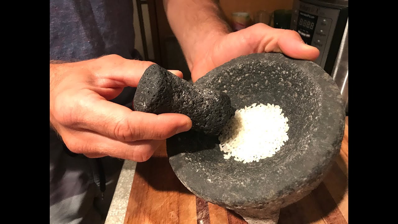 Mexican Technique to Curing Your Mortar and Pestle - YouTube