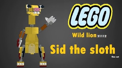 Lego 31112 one set alternate build - Sid the sloth from "Ice Age"