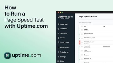 How to Run a Page Speed Test with Uptime.com