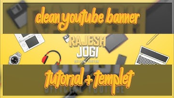 How to make a cool looking clean youtube banner on android || YouTube banner tutorial android