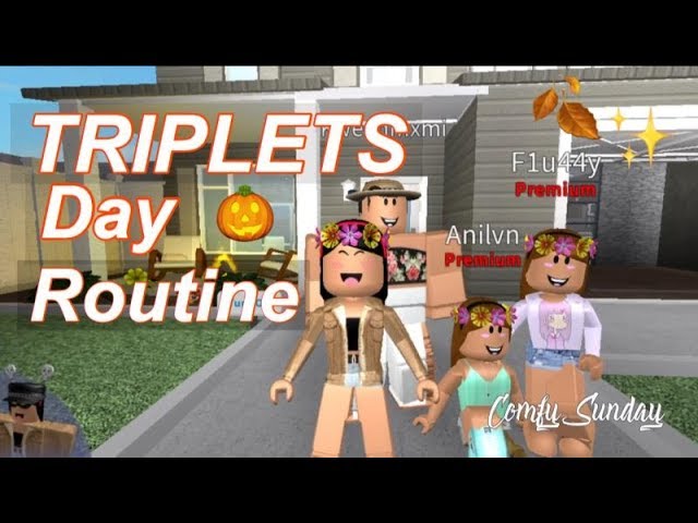 Roblox Bloxburg Triplets Day Routine Youtube - roblox bloxburg triplets school night routine ft kenzieplays