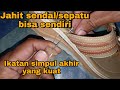 Cara menjahit sepatu/sendal sendiri