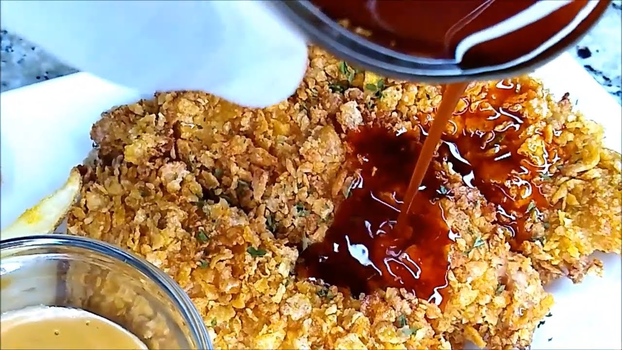 FROSTED FLAKE CHICKEN TENDERS CHICKEN STRIPS WITH MAPLE BUTTER HOT