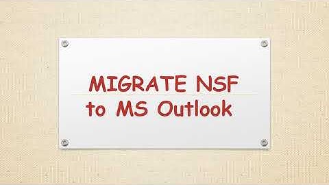 Migrate NSF to Outlook PST   Lotus Notes to PST Free Download