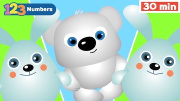 Counting Numbers w Animals for Kids | Numbers 123 Song | Toddler Learning Video | First University