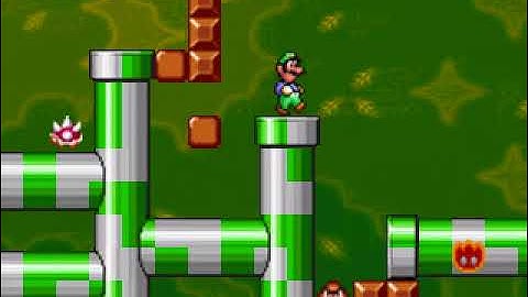 Super mario flash level editor: Weird pipes world!