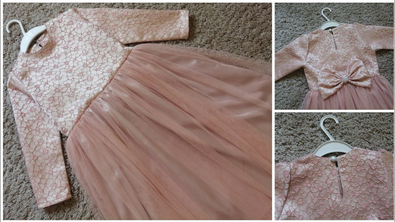 خياطة فستان لطفلة عمر 5 _ 6 سنوات للأعياد والمناسبات 😍 👈 الجزء الأول
