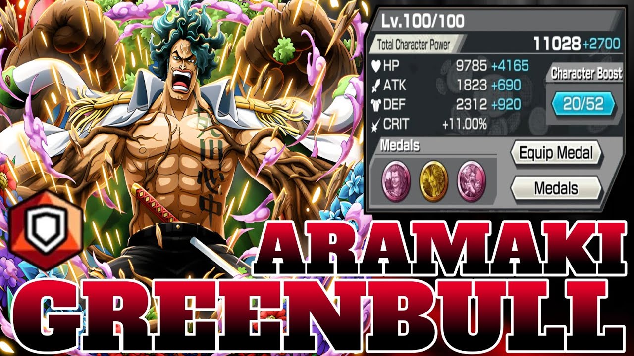 GREENBULL ARAMAKI GAMEPLAY | ONE PIECE BOUNTY RUSH | OPBR