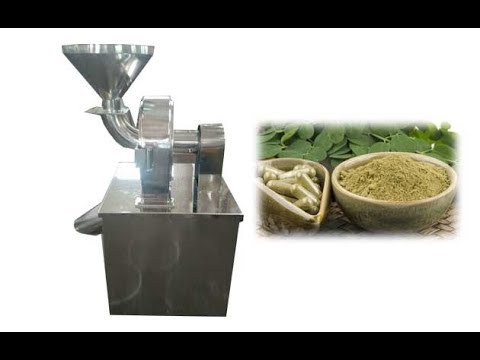 multifunction dried moringa leaf powder making machine - YouTube
