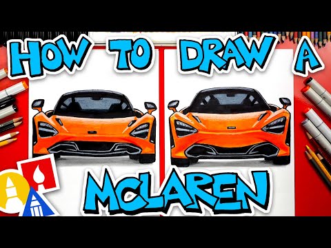 How To Draw A McLaren 720s (Front View)