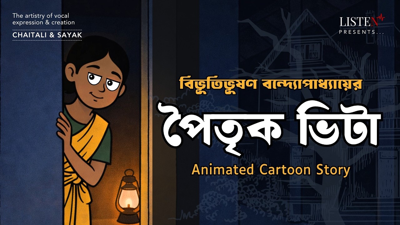 পৈতৃক ভিটা - Animated Cartoon | বিভূতিভূষণ বন্দ্যোপাধ্যায় |  @ListenInNow