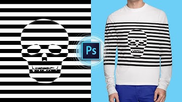Create an Eye Catching Stripe illusion Effect & Put it on T - Shirt |  Photoshop Tutorial