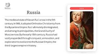 Russia Wikipedia by Comovid AI platform