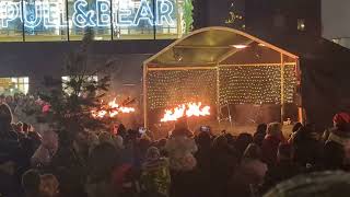 New Year's fire show in Rotermann