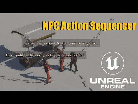 Environmental Storytelling. NPC Action Sequencer in UE5. Patreon