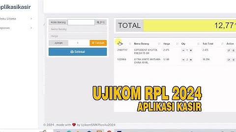 Ujikom RPL Membuat Aplikasi Kasir Berbasis Web- Part 6