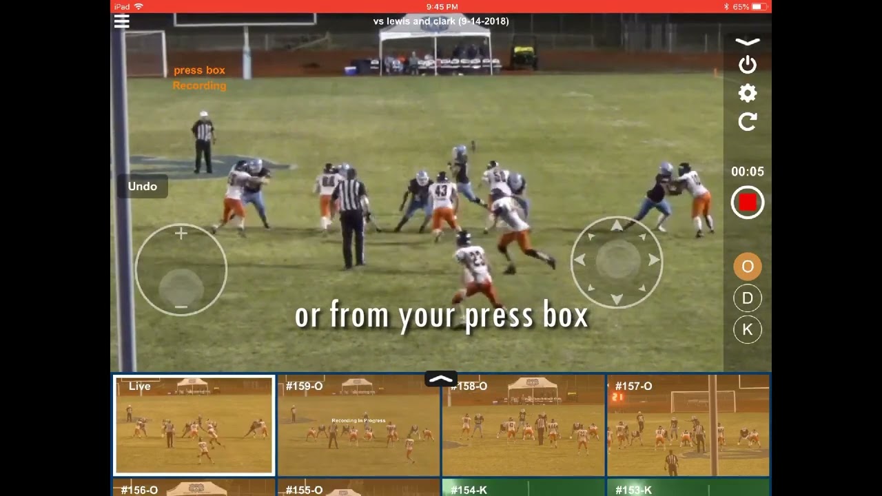 Smart/Wireless Endzone Camera Features