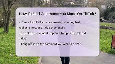 How To Find Comments You Made On TikTok? - Everyday-Networking