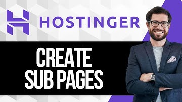 How to Create Sub Pages in Hostinger Website Builder