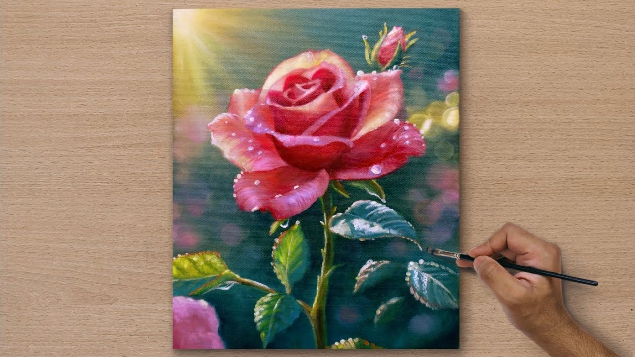 Painting a Lovely Morning / Acrylic painting / Art paintings