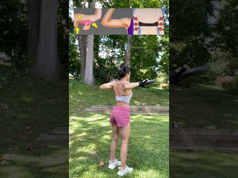 Arms + shoulders workout for strength, definition, and confidence & abs #slimlegs #slimwaist