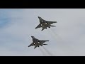 2 Mikoyan-Gurevich MiG-29AS Dog Fight Air Battle Demo Slovak Air Force Ostrava NATO Days 2012