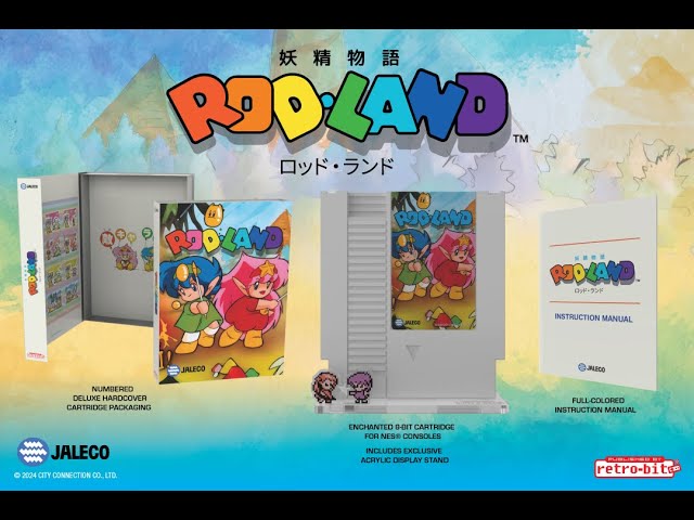 妖精物語ロッド・ランド 復刻 Rod Land NES ゲームプレイ動画 FC