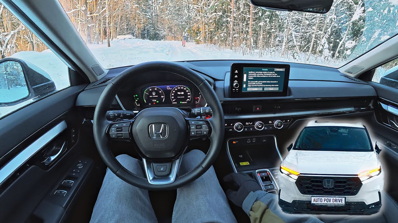 2026 Honda CR-V [ADVANCE e:HEV 2.0l 184hp 4WD] Winter POV Test Drive | Consumption test - part 2