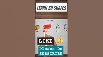 Learn 3D Shapes Drawing for Kids | Easy & Fun! #3dshapes #drawing #kidsdrawing