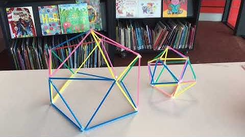 Build a Geodesic Dome and Sphere with straws