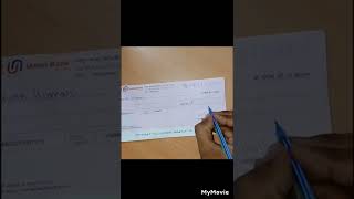 how to cheque fill @UnionBankofIndiaUTube @edugradebanking #viral #suscribe #shorts screenshot 4