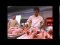 Hung Huynh breaking down chicken