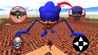 SHADOW vs SONIC in the Maze Battle in Garry’s Mod!