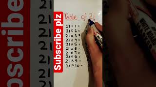 ⛱️Table of 21 #math #learnwithnishman #mathtrick #trending #trendingshorts #quiz #viralshorts #viral