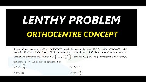 JEE MAIN JANUARY 2025:Let the area of a PQR with vertices P(5, 4), Q(–2, 4)and R(a, b) be 35 square