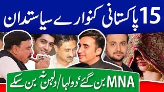 Unmarried Politician MNA in Pakistan | Pakistani Bachelor Politicians |Bilawal Bhutto|Sheikh Rasheed